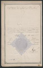 Graduation diploma from University of Halle-Wittenberg