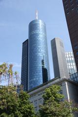 Main Tower skyscraper in Frankfurt, 200 meters tall
