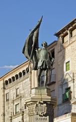 Statue of Juan Bravo in Segovia, Spain by A. Marinas