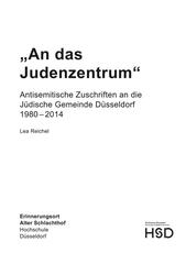 Book cover of 'An das Judenzentrum' by Lea Reichel with abstract colorful artwork