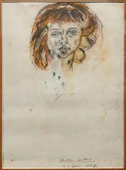 Portrait of Lily Dubuffet by Antonin Artaud, 1947, at Musée des Abattoirs Toulouse