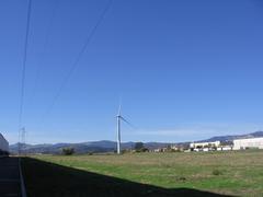 Wind turbine in western Fairfield California USA