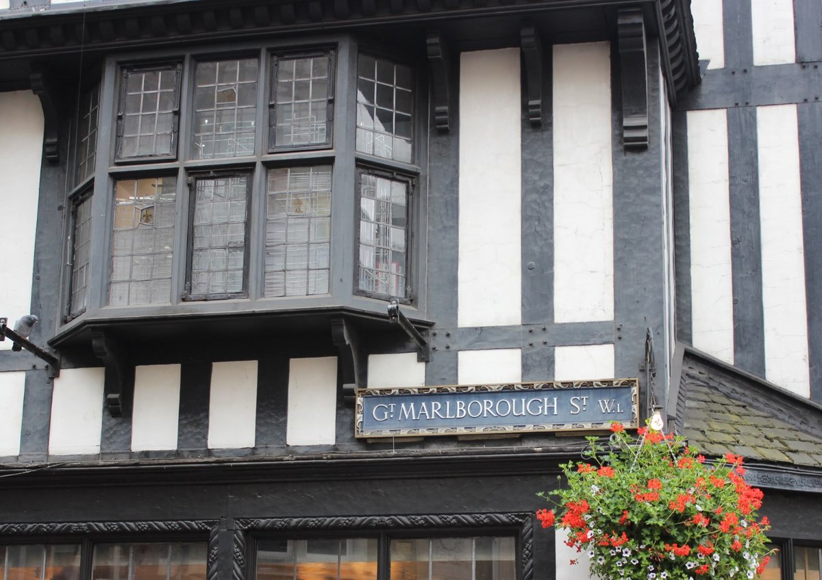 Westminster street scene with classic London architecture