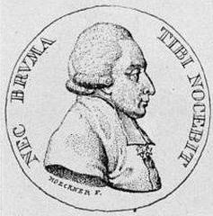 Medal featuring Superintendent Karl Christian Tittmann with bust portrait wearing civil merit order cross