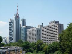 Juntendo University Hongo Campus in Tokyo seen from Ochanomizu Bridge