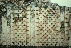 Detailed architectural elements of Kabah, an ancient Maya archaeological site