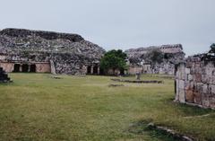 Kabah Courtyard in Puuc Hills Maya site, Yucatan, Mexico