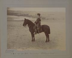 Colonel S.B. Steele commanding Strathcona's Horse in historical military uniform