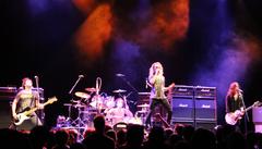 Heaven's Basement performing live on stage at Club Nokia in Los Angeles