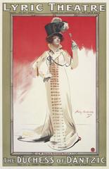 Poster for the original 1903 production of The Duchess of Dantzic at Lyric Theatre London