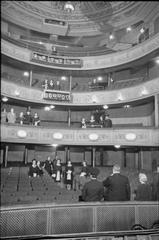 Wartime theatre staff assembled at Lyric Theatre in London, 1943