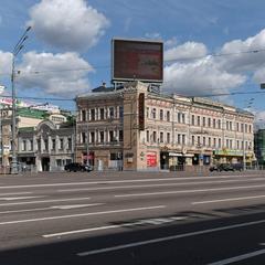 Sukharevskaya Square corner of Prospekt Mira in Moscow