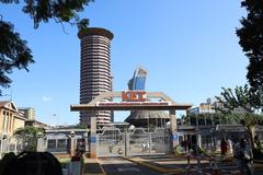 Kenyatta International Convention Centre in Nairobi city skyline
