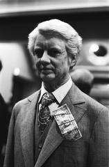 Wax figure of President Jimmy Carter at Madame Tussauds museum with a dollar bill in his breast pocket