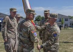 U.S. Army Europe and Africa Change of Command ceremony at Clay Kaserne, Wiesbaden, Germany