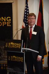 Lord Mayor Arno Gossmann speaking at 2016 US Army Europe New Years Reception in Wiesbaden