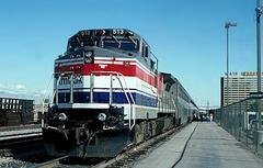 Desert Wind train at Las Vegas station in October 1992