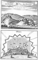 Historical map of Westphalia by De Merian from 1642