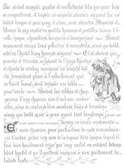 Page 2 of the medieval feast invitation Louis XI by Pierre Loti, 1888