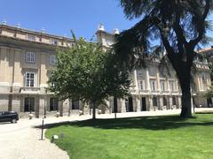 Main exterior facade of the Palacio de Liria in Madrid