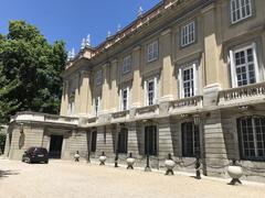 Main exterior facade of Palacio de Liria in Madrid