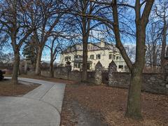 Spadina House historic mansion and gardens in Toronto winter 2023