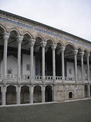 Tiled Pavilion in Istanbul with intricate tiles and Islamic architecture