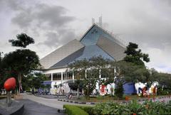 Exterior view of the National Art Gallery in Kuala Lumpur with modern architectural design