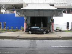 Exterior view of the National Art Gallery Balai Seni Lukis in Kuala Lumpur with blue sky
