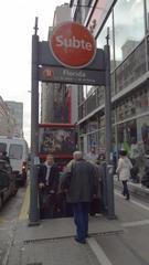 Access to Florida station Buenos Aires metro entrance