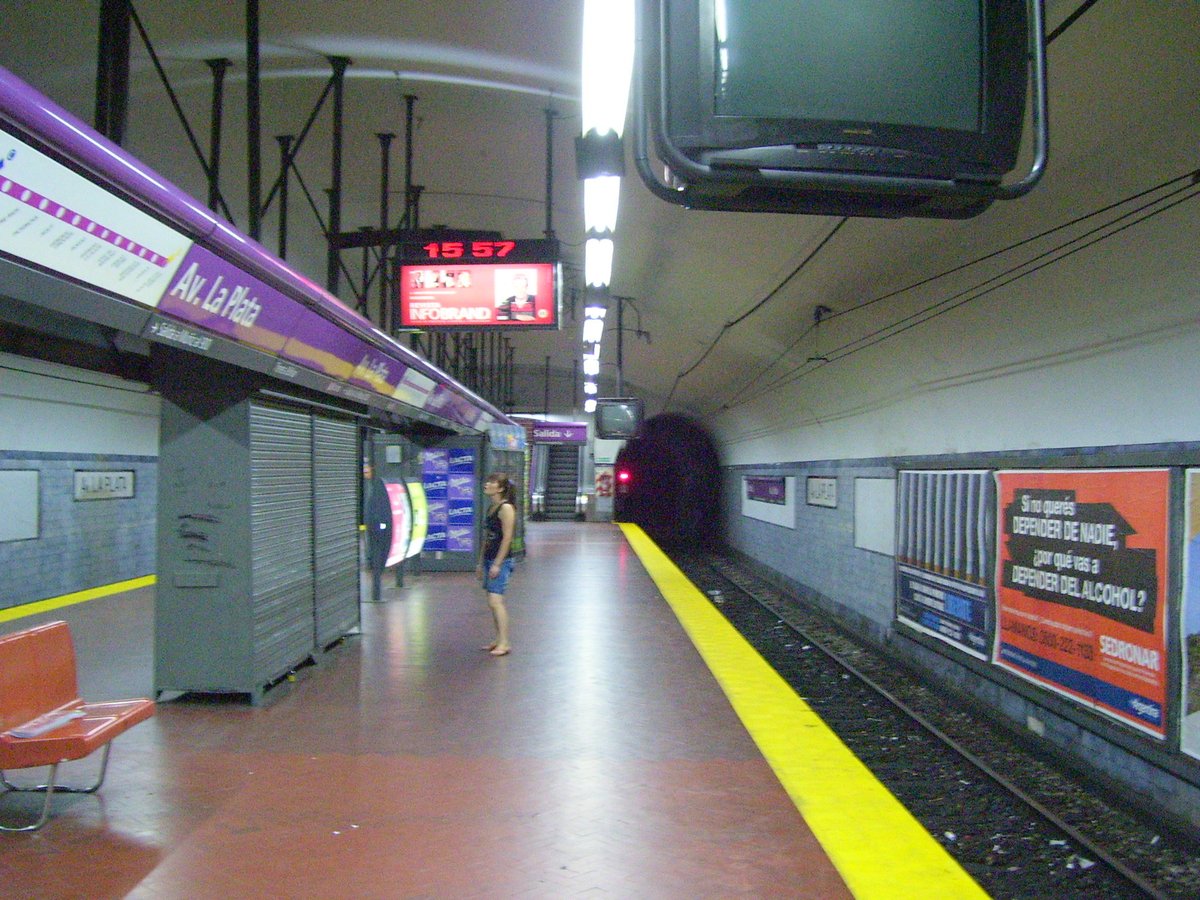 Subway station Avenida La Plata in Buenos Aires
