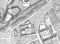 Hôtel de Condé on the 1652 Gomboust map of Paris