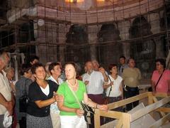 Slovenians admiring the majestic Church of Saint Sava under construction