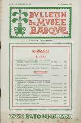 Cover of a 1970 bulletin featuring Euskal Museoa