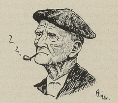 Portrait of an elderly man by Pedro Garmendia