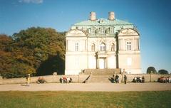 Deer in deer park surrounded by trees in Lyngby Denmark