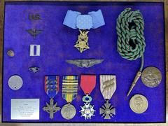 Variety of medals awarded to WW1 ace pilot Eddie Rickenbacker on display