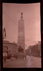 Parnell Monument obelisk at the intersection of O'Connell Street and Parnell Street in Dublin