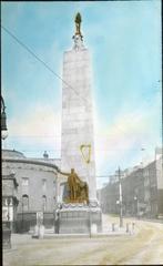 Parnell Monument obelisk at the intersection of O'Connell Street and Parnell Street in Dublin, unveiled in 1911 in honor of Charles Stewart Parnell