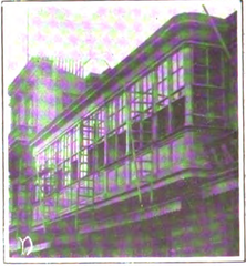 Street in the center of Lima during a 1909 mass repainting campaign