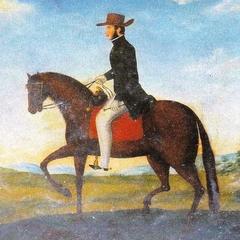 Engraving of Francisco Morazan in the Hall of the Heroes, El Salvador