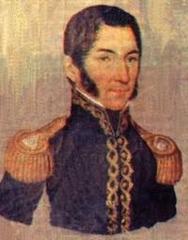 Portrait lithograph of General and Liberal Leader Francisco Morazán
