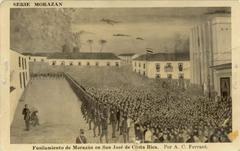 Illustration of the execution of General Francisco Morazán in San José