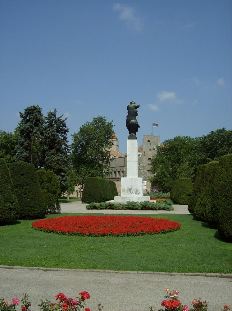 Monument of Serbian-French friendship by Ivan Meštrović at Kalemegdan, Belgrade