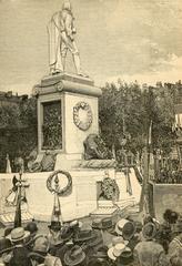 Inauguration of the Giuseppe Garibaldi monument in Nice, woodcut artwork by sculptor Deloye
