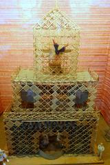 Fun House toothpick art created by a prison inmate, displayed at Musée Mécanique in San Francisco