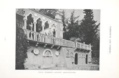 Villa Stibbert garden with statues and colorful flowers