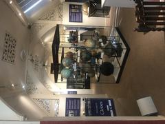 Globes displayed in the upper gallery of the Whipple Museum