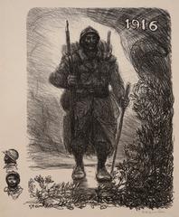 Painting of a soldier from 1916 by Théophile Alexandre Steinlein