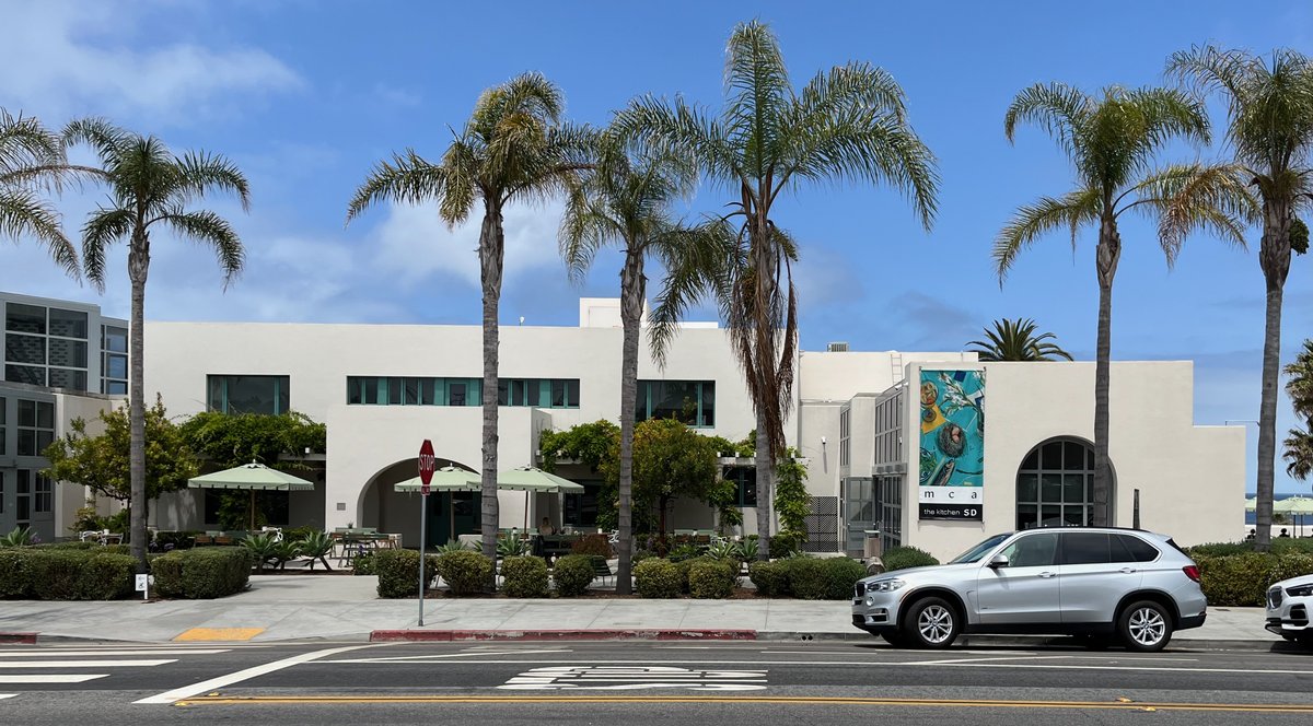 Museum of Contemporary Art San Diego building exterior in 2024, historic former house of Ellen Browning Scripps